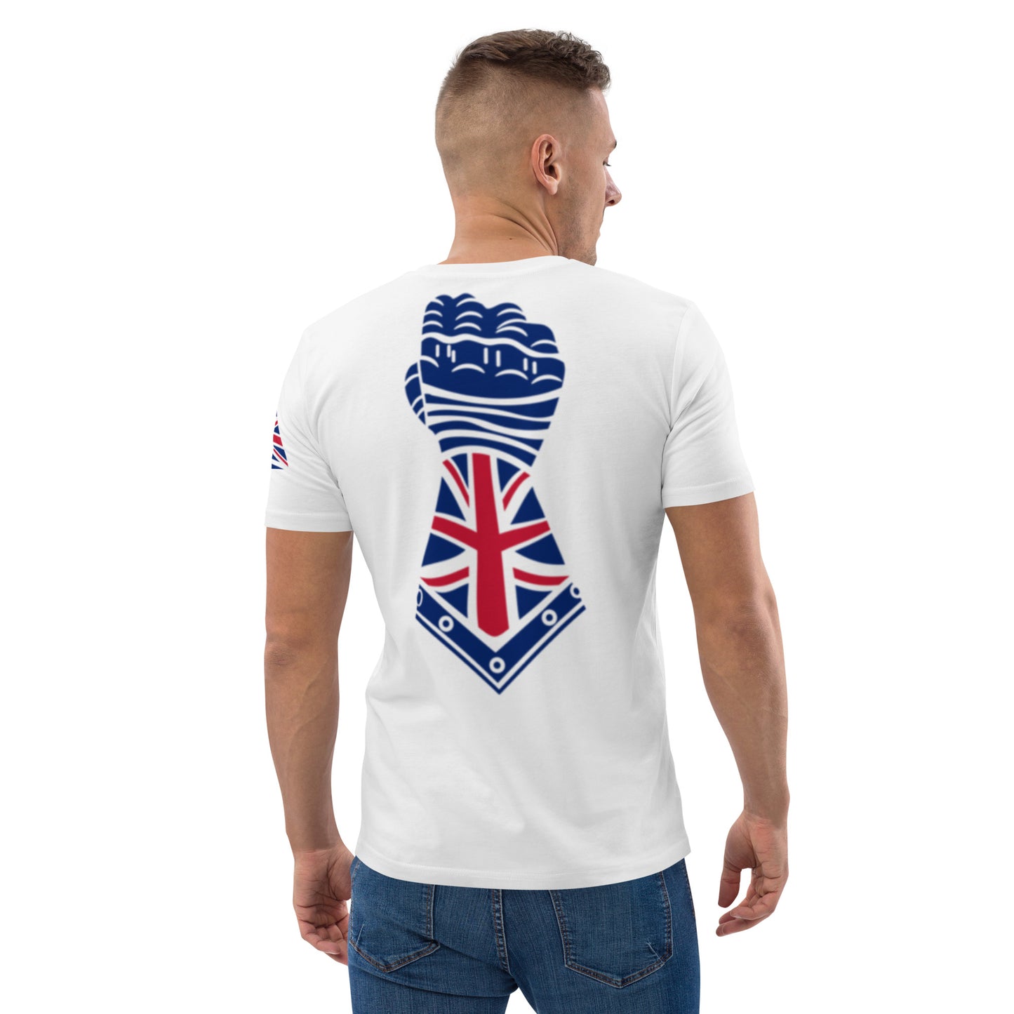 White and Union Jack Colours - Gauntlet Back