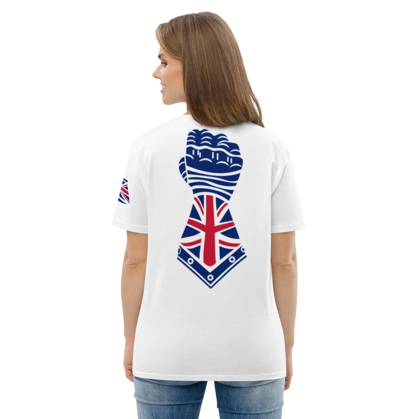 White and Union Jack Colours - Gauntlet Back