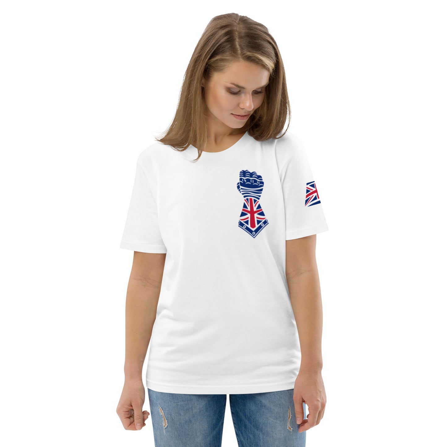 White and Union Jack Colours - Gauntlet Back