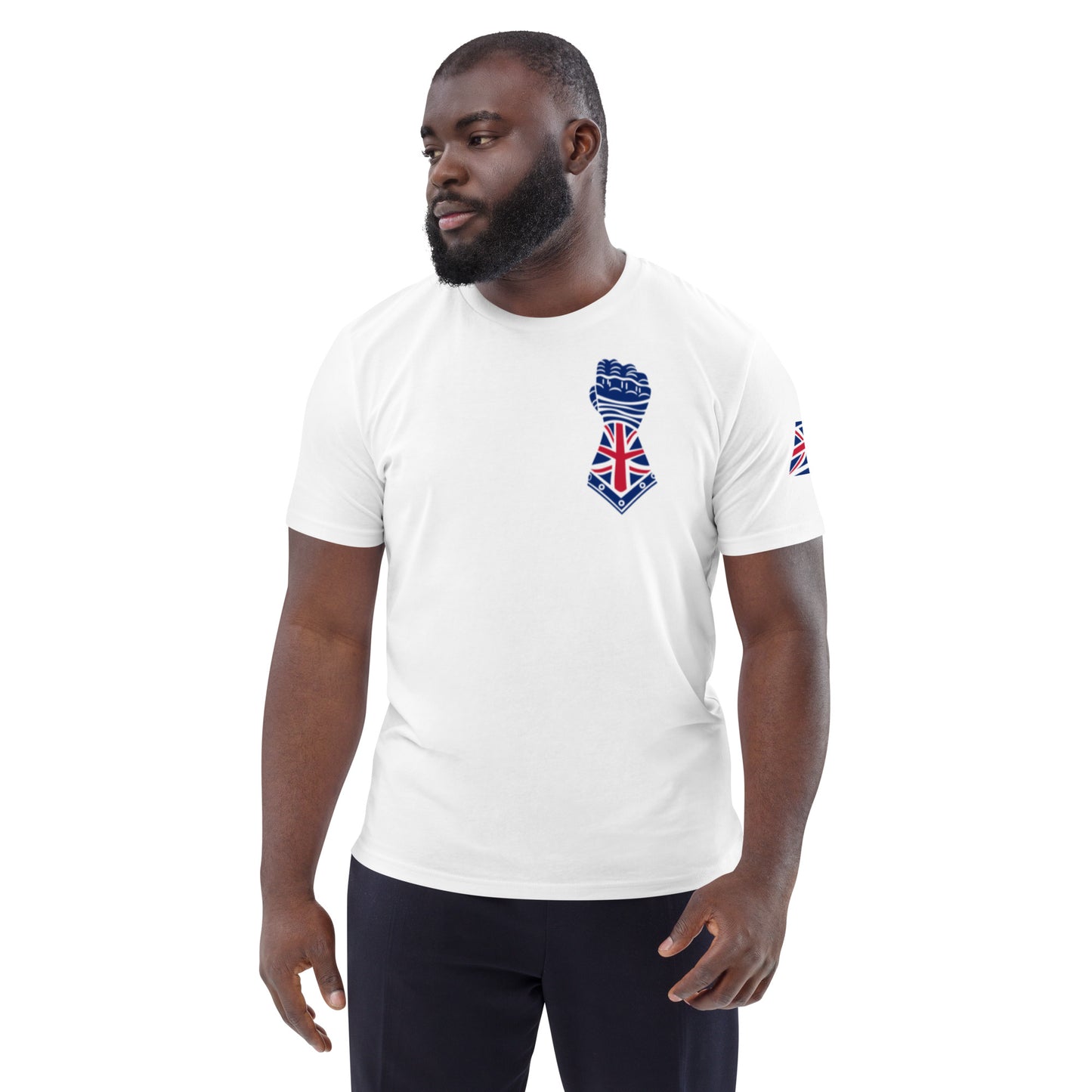 White and Union Jack Colours - Gauntlet Back