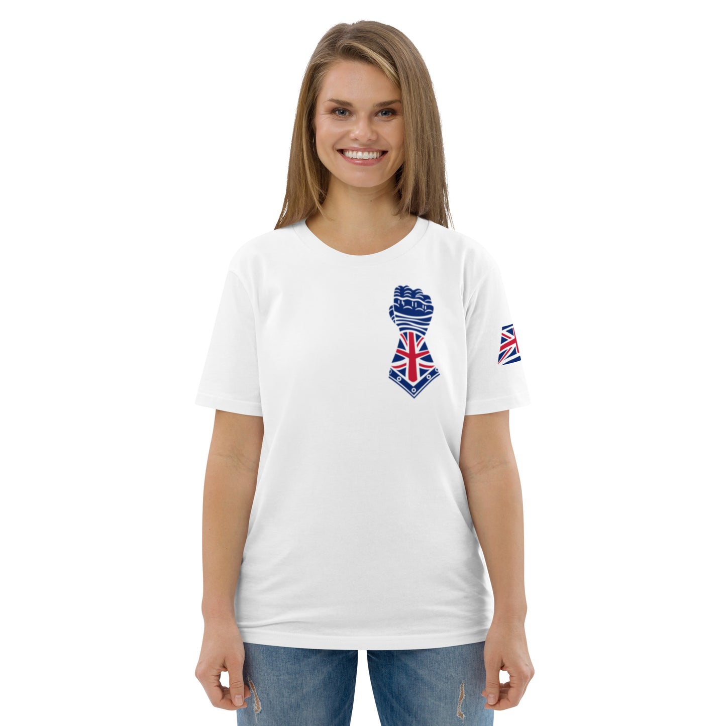 White and Union Jack Colours - Gauntlet Back