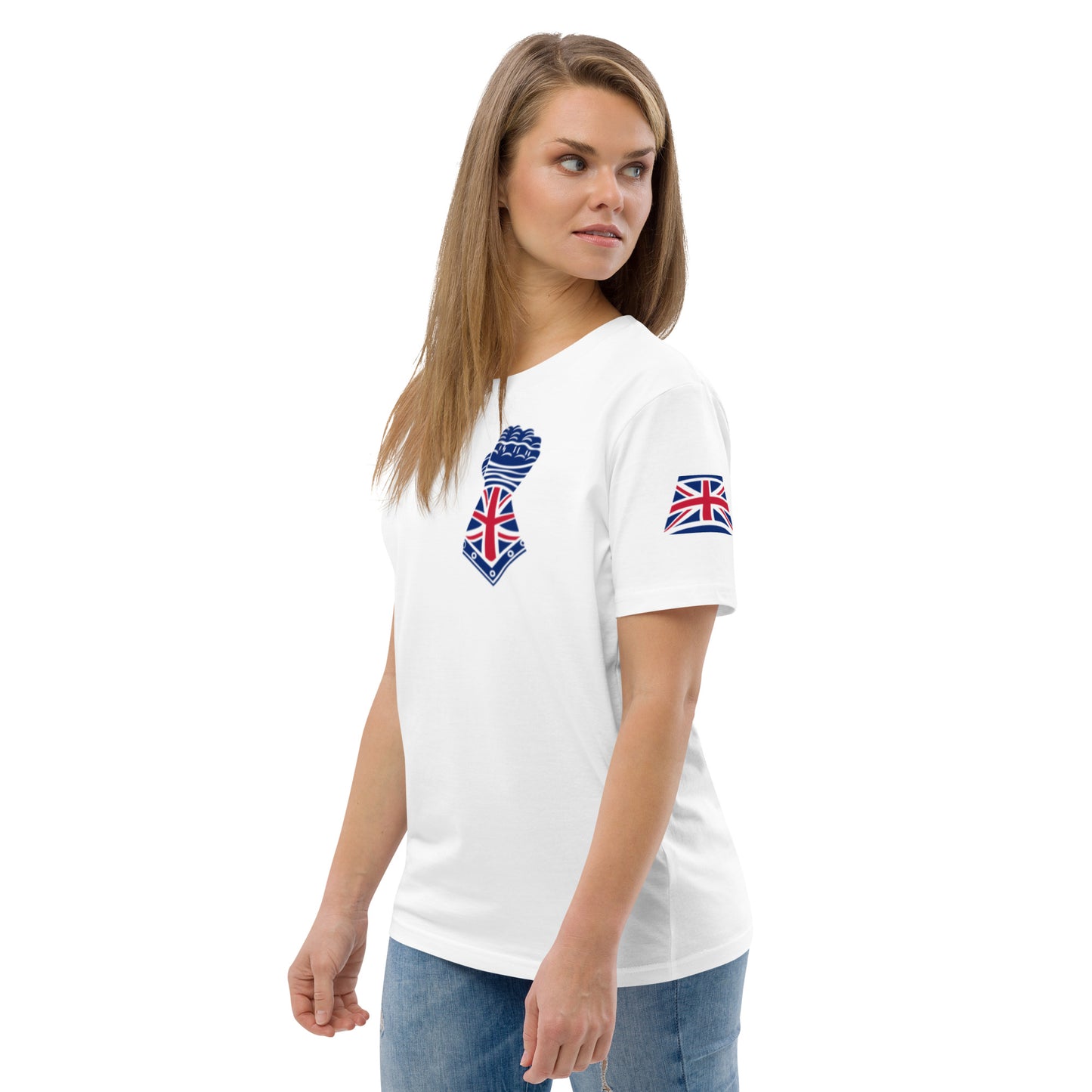 White and Union Jack Colours - Gauntlet Back