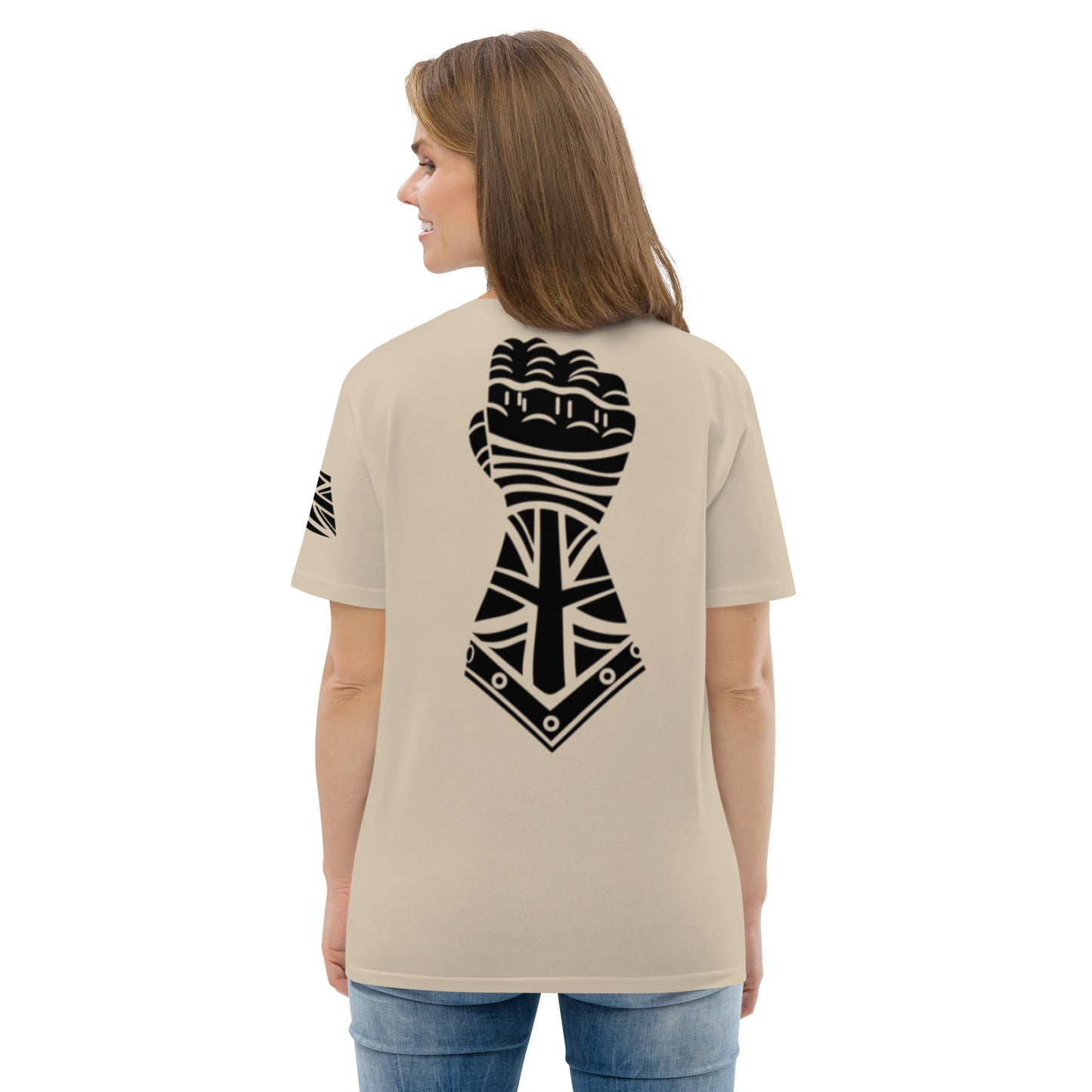 Beige and Black - Gauntlet Back