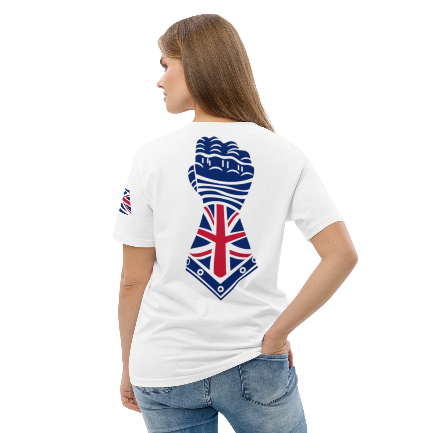 White and Union Jack Colours - Gauntlet Back
