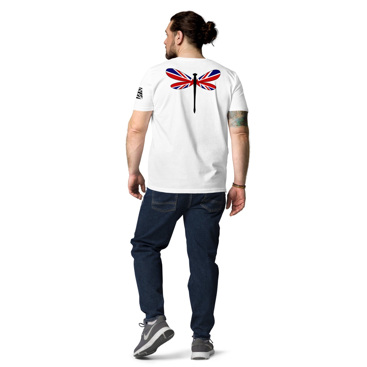 White and Black - Dragonfly Back Union Jack